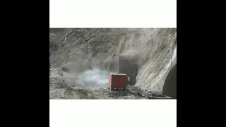 zojila tunnel  project today blasts taken in two portals .. progress in high speed  ..