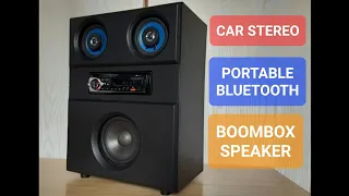 Portable Bluetooth Car Stereo Boombox Speaker