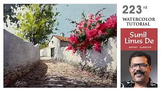 Watercolor painting tutorial: Beyond the reference photo |  Landscape painting | Sunil Linus De