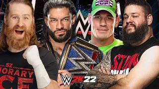 ROMAN REIGNS & SAMI ZAYN vs JOHN CENA & KEVIN OWENS | WWE 2K22 Gameplay