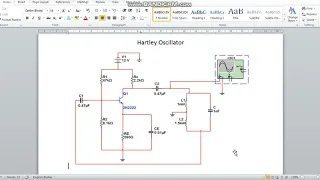 Hartley Oscillator: Simulation Using MultiSim