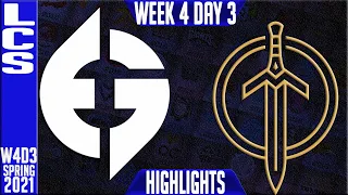 EG vs GGS Highlights | LCS Spring 2021 W4D3 | Evil Geniuses vs Golden Guardians