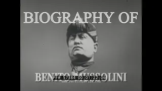 “ BENITO MUSSOLINI ”  1962 BIOGRAPHY OF ITALIAN FASCIST DICTATOR  DOCUMENTARY FILM  57384