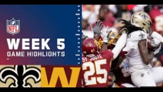 Saints vs. Washington Football Team Week 5 Highlights | NFL 2021 (RelPicks)