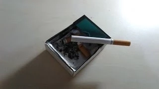 DIY Ashtray from cigarette packs