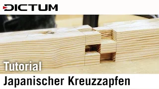 Japanischer Kreuzzapfen Tutorial - Übung für exaktes Sägen und Stemmen #dictum #japanesewoodworking