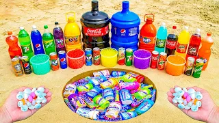 Giant Pepsi, Coca Cola, Big Fanta, Mirinda, Sprite, 7up, Orbeez and different Mentos in Underground