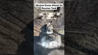 Ukraine War | Ukraine Drone Attack On Russian Tank #shorts