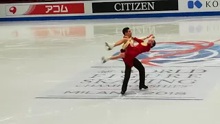 ANNA CAPPELLINI / LUCA LA NOTTE PRACTICE - WORLD FIGURE SKATING CHAMPIONSHIPS 2018 ICE DANCE FS
