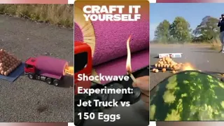 Shockwave Experiment: Just Truck vs 150 Eggs - Craft It Yourself