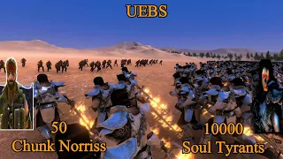 50 Chunk Norriss vs 10000 Soul Tyrant | Ultimate Epic Battle Simulator |