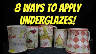 8 Ways to Apply Underglazes - Don't OVERlook UNDERglaze!