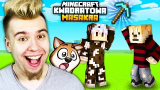 JA I NEXE MAMY PIERWSZY DIAMENTOWY KILOF! (Minecraft Kwadratowa Masakra 4)