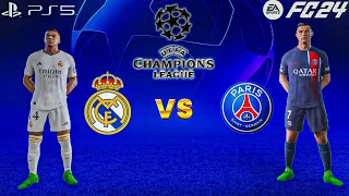 FC 24 - Real Madrid vs PSG - Mbappe vs Ronaldo | UEFA Champions League - PlayStation 5