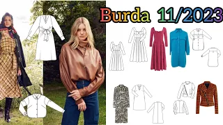 Burda style 11/2023, Complete line drawings 🤗