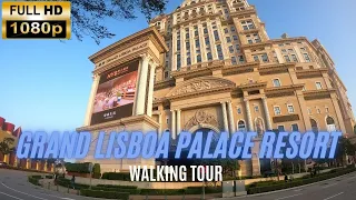 GRAND LISBOA PALACE RESORT Walking & Room Tour in Macau [HD]