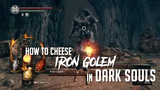 How to Cheese Iron Golem in Dark Souls Remastered (Easy Kill)