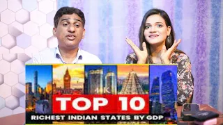 Top 10 Richees In India 2024 | Top 10 Developed States In India |Richest States By GDP PPP|Reaction