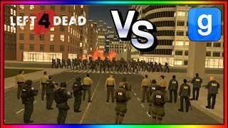 Left4Dead Smokers VS Cops Urban SNPC Fight Garry's Mod Subscriber Request