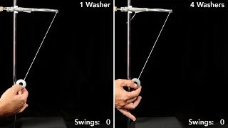 Here's a Question! - Swinging Pendulums (Different Masses)