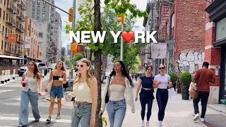 [4K]🇺🇸NYC Walk🗽Early Summer Vibes in SoHo, New York City 😎🔥Hot Day in Manhattan | May 2024