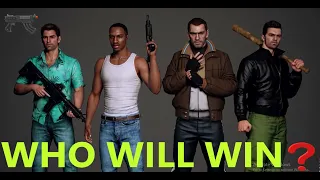 GTA : ALL MAIN  CHARACTERS IN THE BIG RACE CONTEST  Who Will Win? LEVIS GAMER