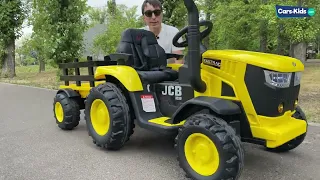 Детский трактор электромобиль JCB. Крутая спецтехника для ребенка.