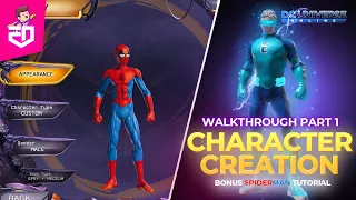 DCUO | Character Creation + Spider-Man Style | Beginner Walkthrough (Part 1) | iEddy Gaming