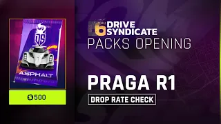 Asphalt 9 Drive Syndicate 6 - PRAGA R1 Packs Opening To Check Drop Rate - Upgrade To 2⭐