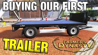 BUYING OUR FIRST TRAILER | Farmer's Dynasty | Ep 8