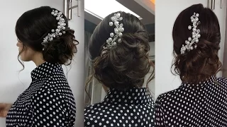 Romantic prom hairstyles for long hair. Романтическая прическа на выпускной на длинные волосы.