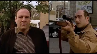 The Sopranos - Tony Soprano setting Artie Bucco's restaurant on fire, whatever happened there...