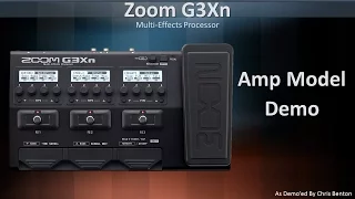 Zoom G3Xn - Demo of the different Amp Models