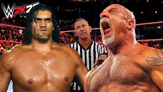 Great Khali vs. Goldberg (WWE 2K22) - rematch