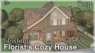 Bloxburg - Florist's Cozy House Speedbuild (exterior)