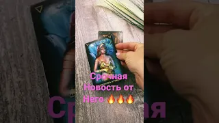 Срочная новость от него 🔥🔥🔥таро гадание онлайн #shorts #тарогадание #онлайнтаро #картытаро