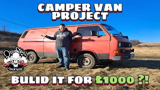 How to Building a Budget Camper van! VW Transporter T3 Project Part 1 | Old Skull Garage
