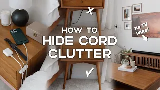 13 Creative Hacks to HIDE CORD CLUTTER 💡 | Cable Management Tricks For Your TV, Desk & More!