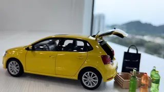 Volkswagen Polo Yellow Color 1:18 ￼diecast car model