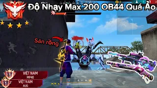 [Free Fire] Test Độ Nhạy “Max 200” Leo Rank Ở OB44 Và Cái Kết Top 1 Săn Luôn Boss Rồng Toàn Đỏ