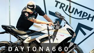 Triumph DAYTONA660 đã về đến Hanoi & Biker người BaLan tiếp tục đến Sài Gòn bằng Triumph Speed400.