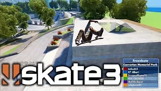 Skate 3 - EPIC TRICKS AT MEGA-PARK & MEMORIAL DROP | X7 Albert