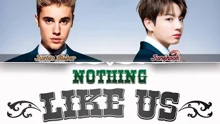 BTS Jungkook & Justin Bieber - Nothing Like Us Lyrics (Eng/Kor)