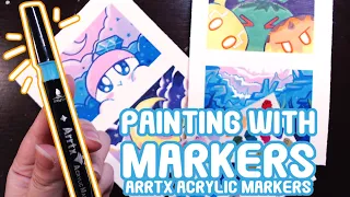 Painting With Markers! | Arrtx Acrylic Markers