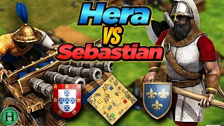 Portuguese vs Franks| 1v1 Arabia | vs Sebastian | AoE2