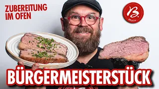 Bürgermeisterstück im Ofen garen 🔴🥩🔥 Tritip mit Kräutern