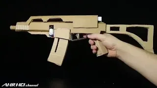 How To Make A Fully Automatic Cardboard Assault Rifle that SHOOTS I DIY & SCIENCE TECH