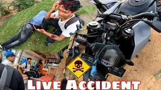 || LIVE ACCIDENT || DUKE250 CRASH || ALMOST DEAD SITUATION ||