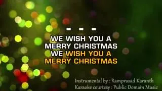 We wish you a Merry Christmas | Instrumental with lyrics