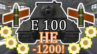 E100 HE Shoots Full HE E-100 Most Damage WOT Blitz !!! :)